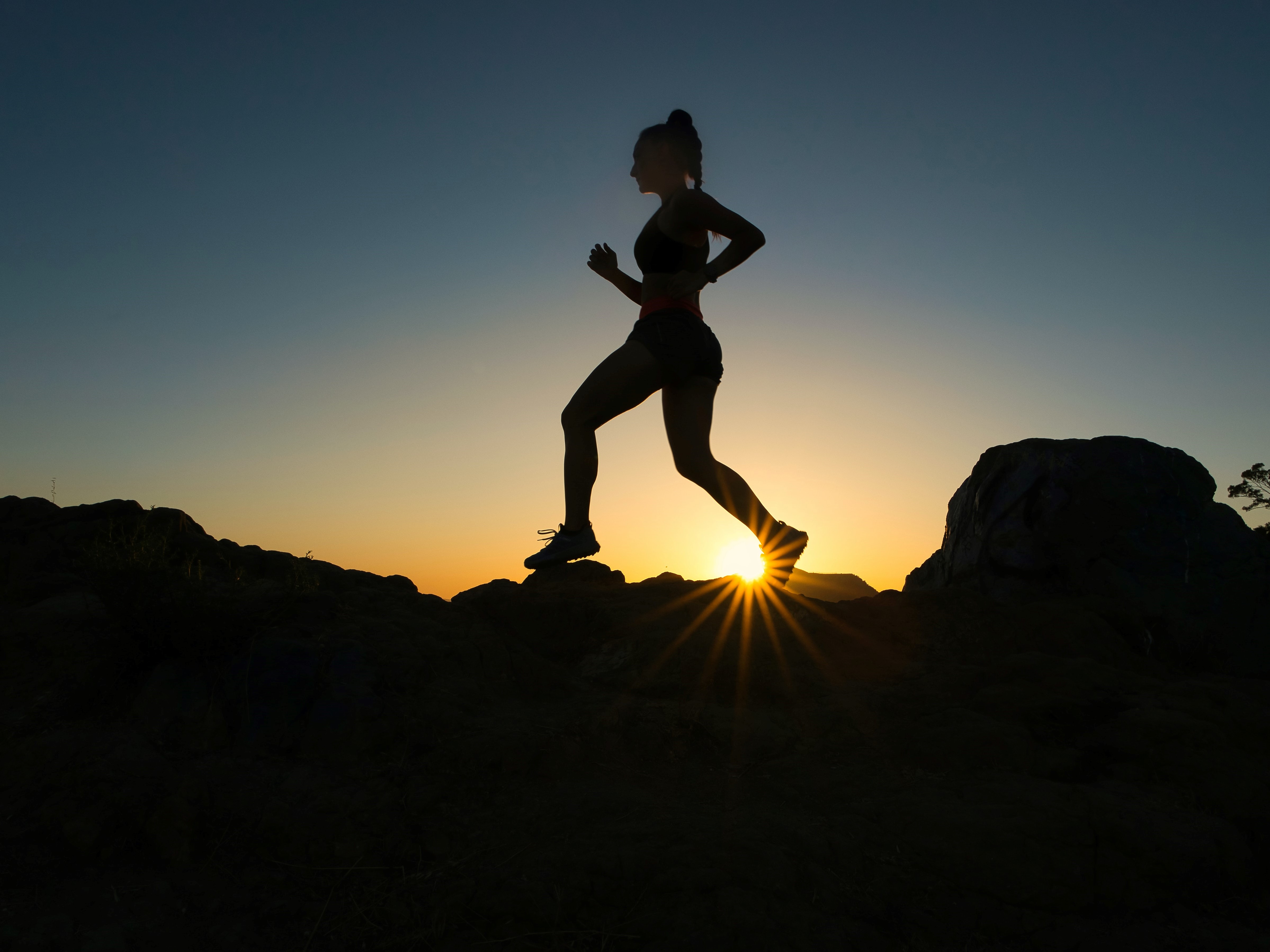 Person jogging